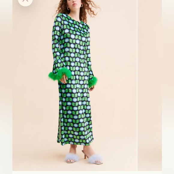 Anna Sui Dresses & Skirts - Anna Sui Velvet Daisies Dress